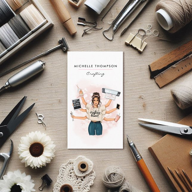 Rédaction Queen Crafter QR Code Carte de visite (Crafting Queen Crafter QR Code Business Card)