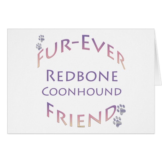 Redbone Coonhound Furever Friend (Devant horizontal)