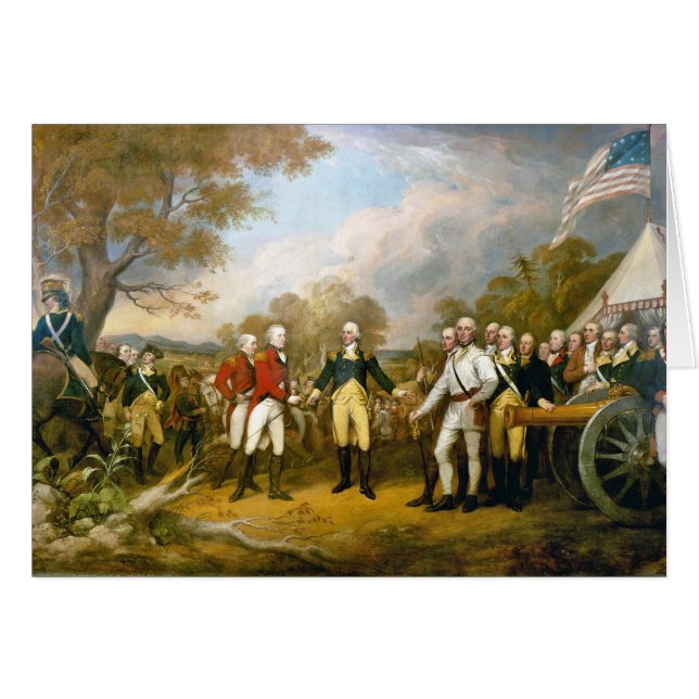 Reddition du Général Burgoyne par John Trumbull (Devant horizontal)