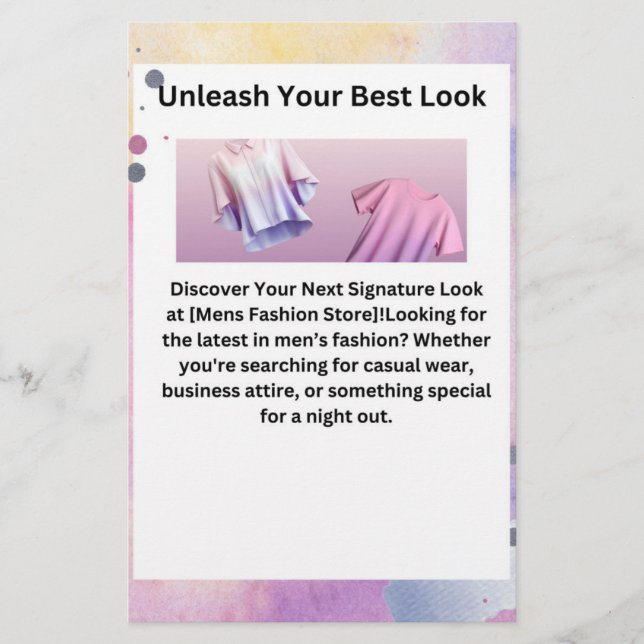 Redéfinir votre style avec ce prospectus (Devant)