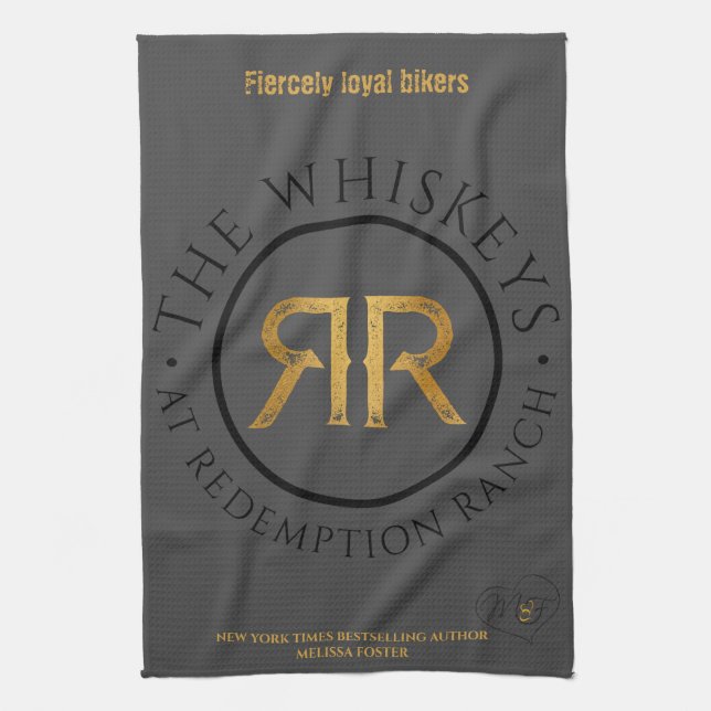 Redemption Ranch Whiskeys Logo serviette de cuisin (Vertical)