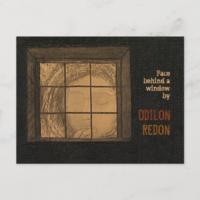 Redon Face derrière une fenêtre CC0681 Carte posta (Devant)