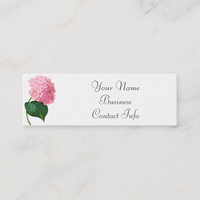 Redoute Hydrangea Cartes de visite personnalisés (Devant)