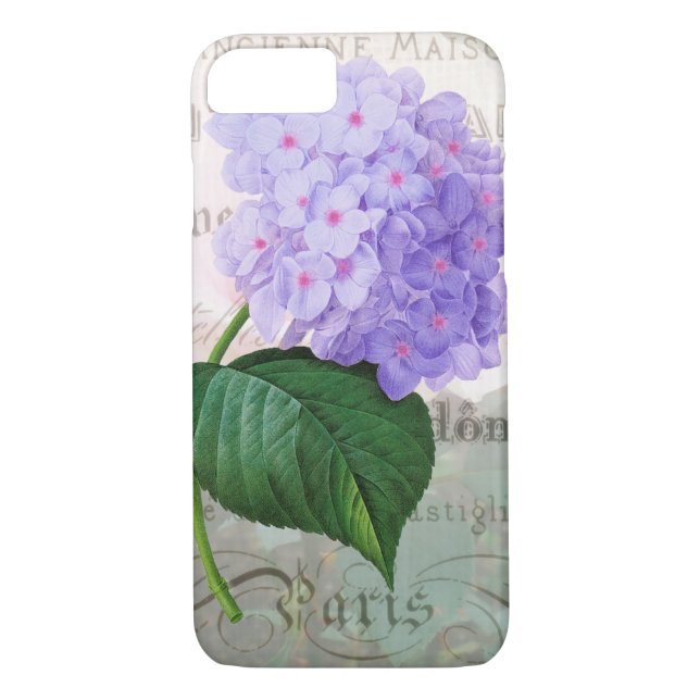 Redoute Shabby Pink Hydrangea iPhone 7 Coque (Dos)