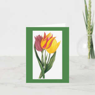 Redoute Tulip Carte pour notes