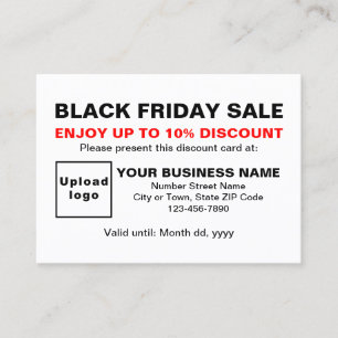Réduction Business Black Vendredi Vente sur carte de réducti