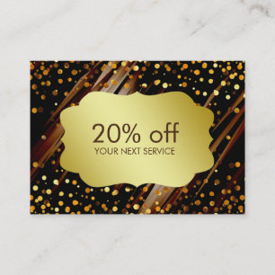 Réduction Cadeau de remise de bon de carte de bon d'or de