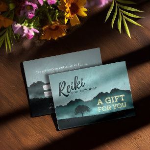 Réduction Carte de certificat-cadeau Reiki Master Yoga Instr
