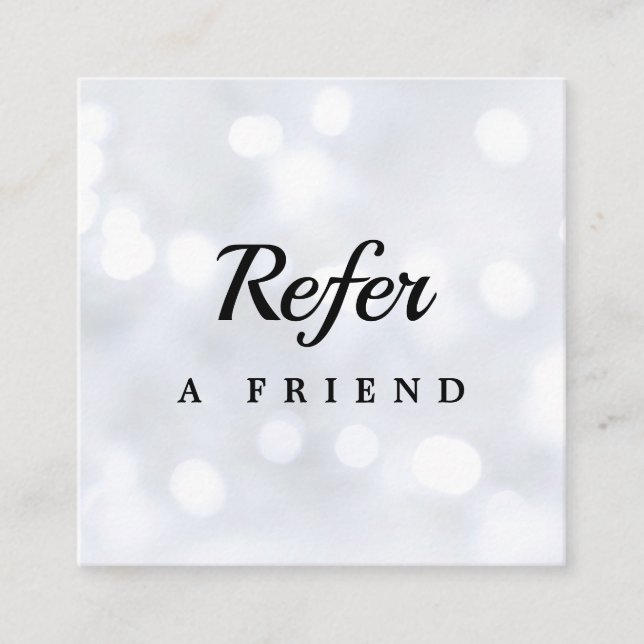 Réduction Carte de parrainage pour salon & spa professionnel (Devant)