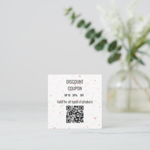 Réduction Carte de rabais minimaliste de spectre rose avec