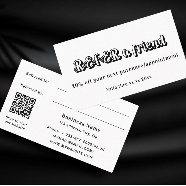 Réduction Carte de référence professionnelle de code qr noir (Créateur téléchargé)
