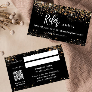 Réduction Carte de référence professionnelle en or noir part