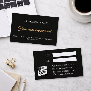 Réduction Carte de rendez-vous clientèle professionnelle QR
