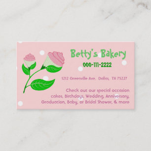 Réduction Carte de visite et bon de fleur de petit gâteau