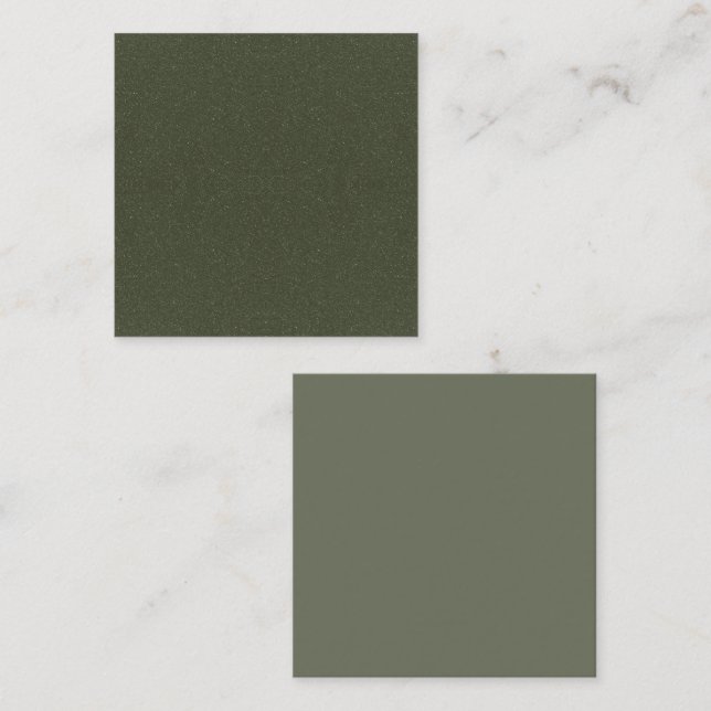 Réduction Carte d'insertion personnalisée verte de mousse te (Devant / Derrière)