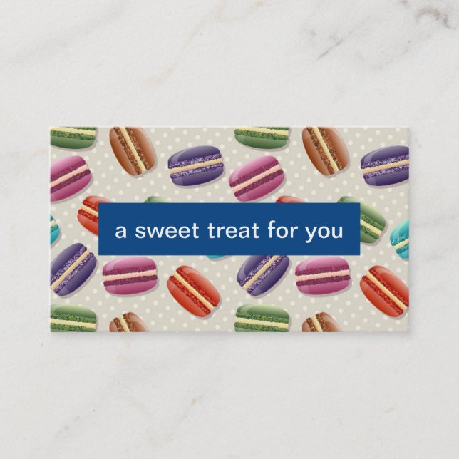 Réduction Macarons | Bon de cadeau | Carte de parrainage de  (Devant)