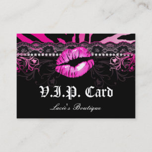 Réduction Rose de zèbre de lèvres de dentelle de carte de 