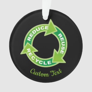 Réduire la réutilisation de l'ornement de recyclag