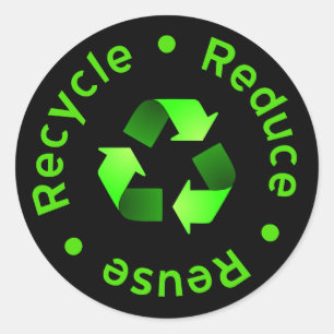 Réduire la réutilisation Sticker de recyclage