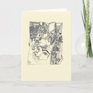 Réduit des d'Arts en fragments 1 carte de voeux