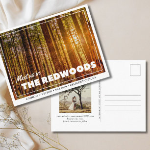 Redwoods Mariage la carte postale Date