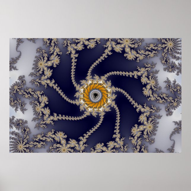 Reef Fractal - Poster Fractal (Devant)