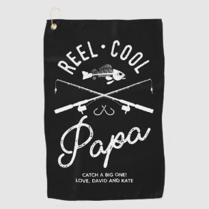 Reel Cool Papa Serviette de pêche personnalisée