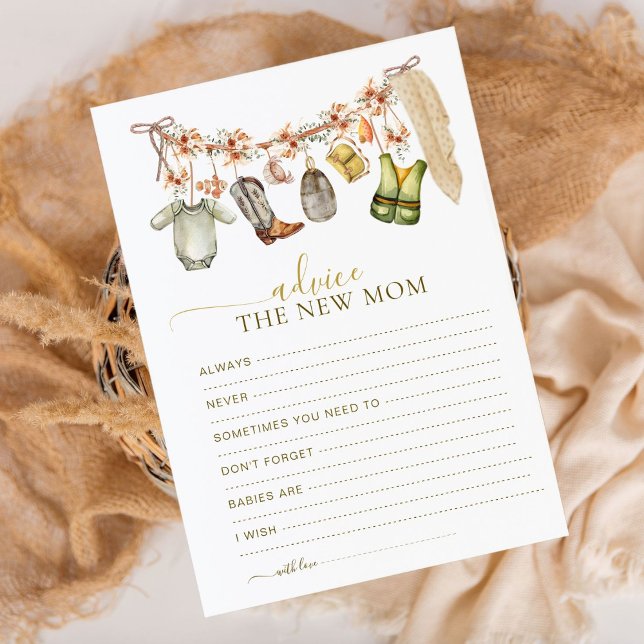 Reel Excitée Fishing Mom-to-be Advice Card (Créateur téléchargé)