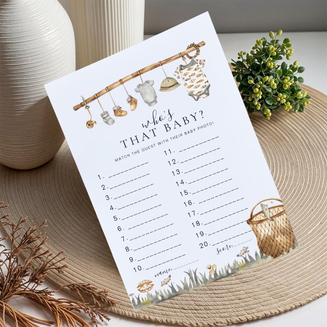 Reel Fun Fishing Who's That Baby shower Game (Créateur téléchargé)