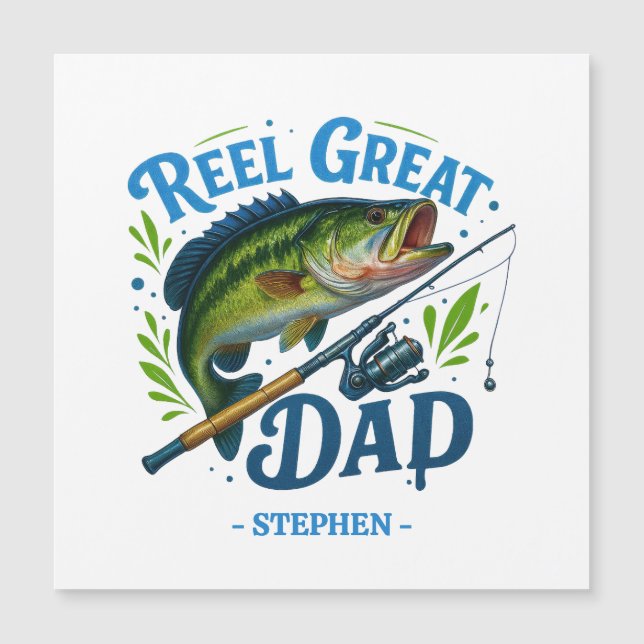 Reel Great Papa - Baguette de pêche et poisson (Devant)