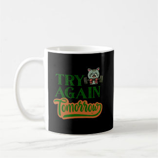 Réessayez Demain Tasse de Café Drôle de Chat de Gy