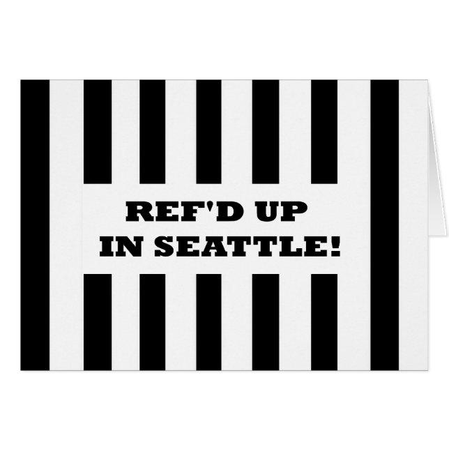 Ref Up In Seattle avec carte des arbitres de rempl (Devant Horizontal)