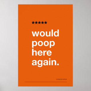 REFAIS MES BESOINS ICI – Affiche de salle de bain