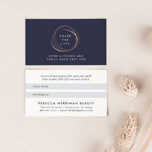 Référence du logo Abstrait de Faux Rose Gold