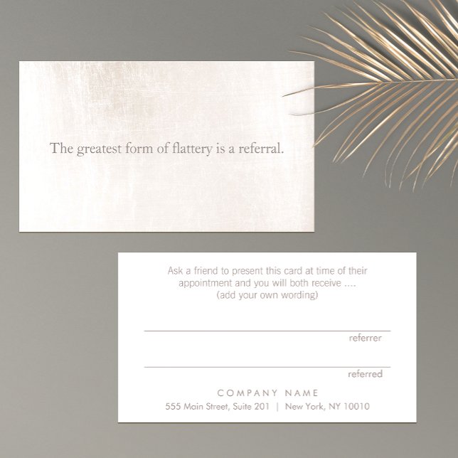 Référence simple et élégante de fidélité client (Créateur téléchargé)