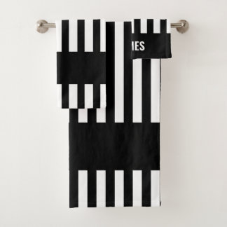 Référence Zebra Stripe Serviette Set personnalisé