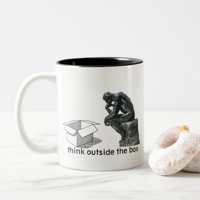 Réfléchissez Dehors De La Boîte - Une Mug MisterP (Avec donut)