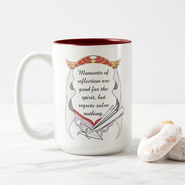 Reflect but don’t Regret Inspirational Mug (Avec donut)