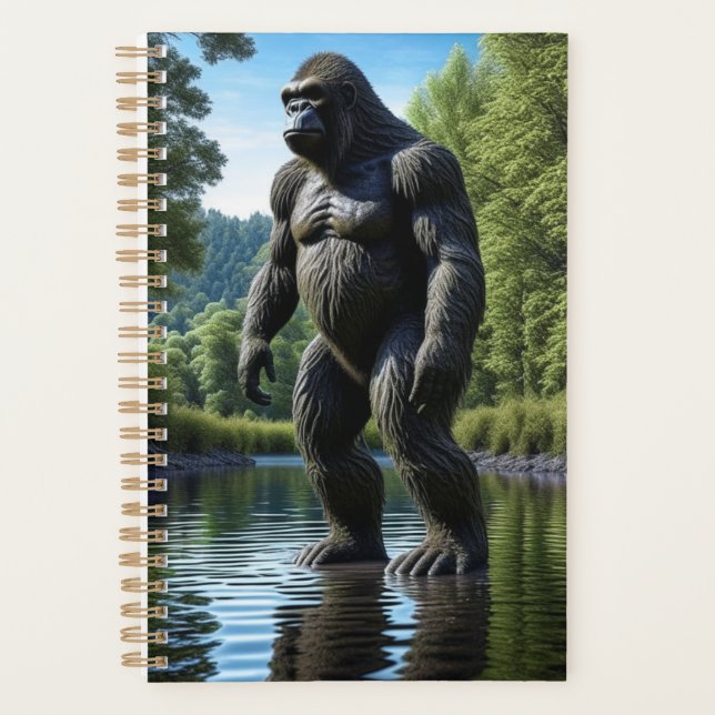 Reflet de Bigfoot musclé dans l'eau (Devant)