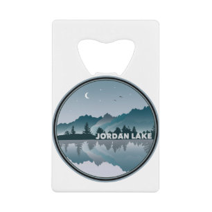 Reflet du lac Jordan en Caroline du Nord