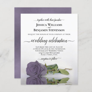 Reflet Dusty Purple Rose BUDGET de mariage Invitat