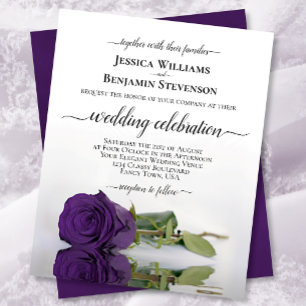 Reflet Royal Purple Rose BUDGET Invitation de mari