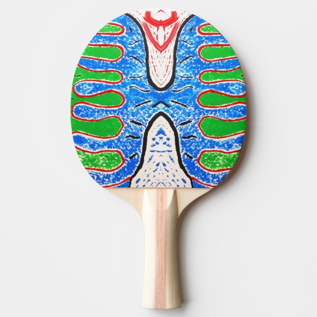 "Réflexe Organique" – Raquette de Ping Pong Artist (Devant)