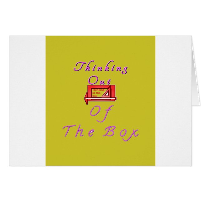 Réflexion à l'extérieur de la conception de boîte (Devant horizontal)