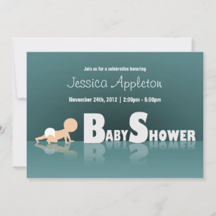 Réflexion Baby Reflection Bébé Douche Invitations