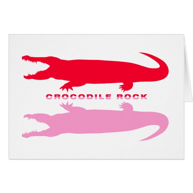 Réflexion crocodile (rouge) (Devant horizontal)