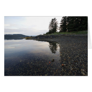 Réflexion du coucher de soleil