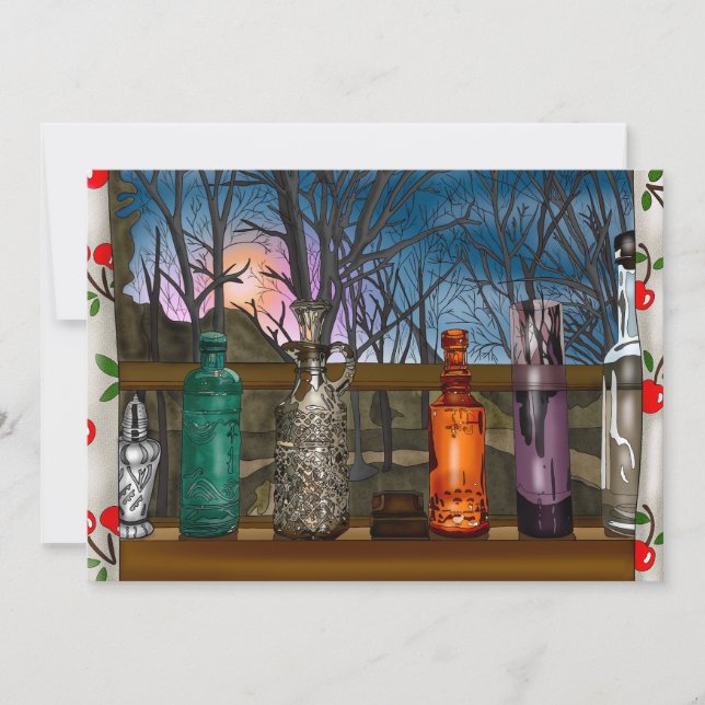 Réflexion | Vases en verre coloré dans la fenêtre (Devant)