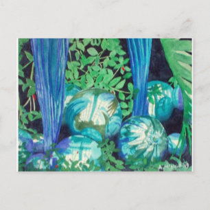 "Réflexions 1" carte postale peinture aquarelle