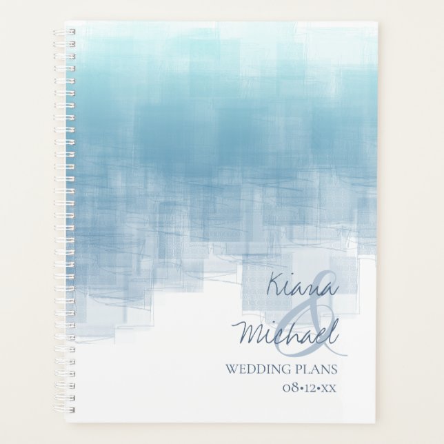 Réflexions aquarelle Mariage Dusty Blue ID774 (Devant)